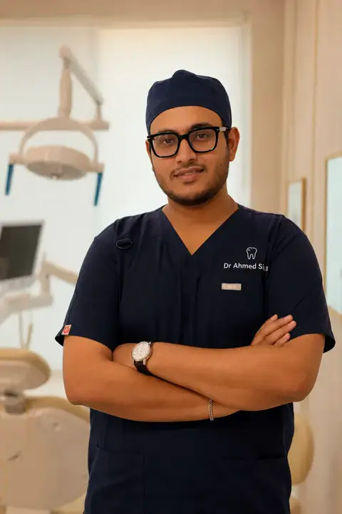 Professional portrait of Dr. Ahmed Sultan, General Dentist · Aligners Specialist at ORA Dental Wellness in Bahria Town, Rawalpindi